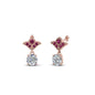 Art Deco Inspired Round Drop Earring Half Carat Fascinating Diamonds
