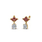 Art Deco Inspired Round Drop Earring Half Carat Fascinating Diamonds