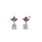 Art Deco Inspired Round Drop Earring Half Carat Fascinating Diamonds