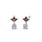 Art Deco Inspired Round Drop Earring Half Carat Fascinating Diamonds