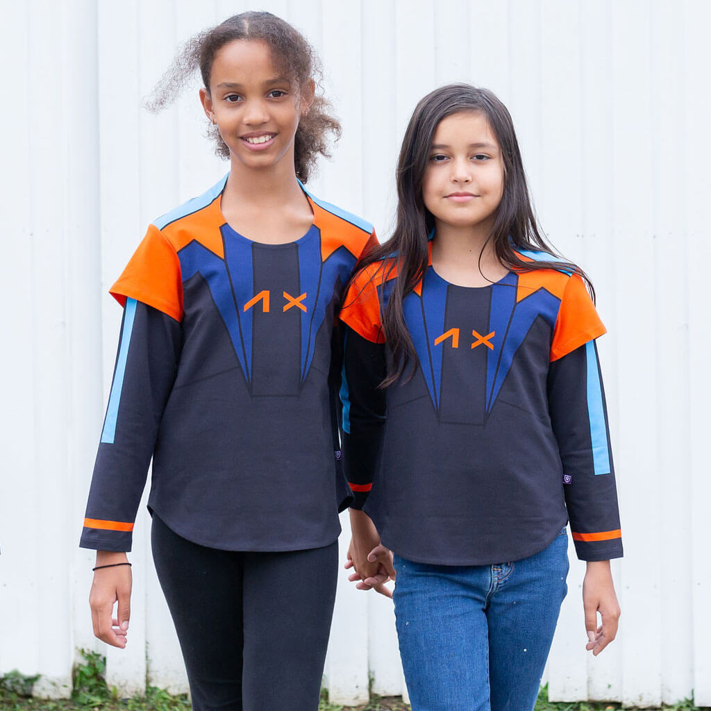 Artemis Astronaut Double Sleeve Tunic Shirt Princess Awesome & Boy Wonder