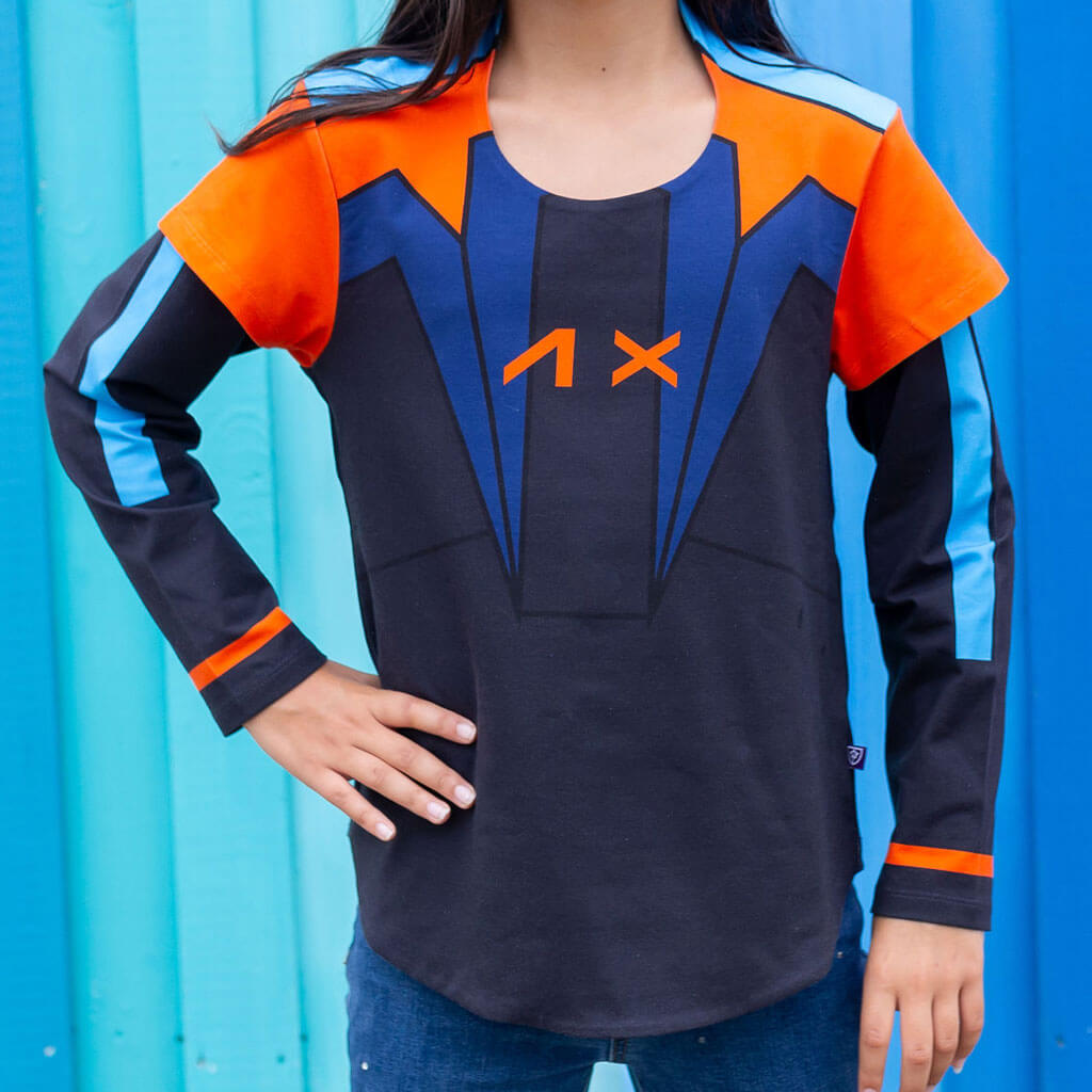 Artemis Astronaut Double Sleeve Tunic Shirt Princess Awesome & Boy Wonder