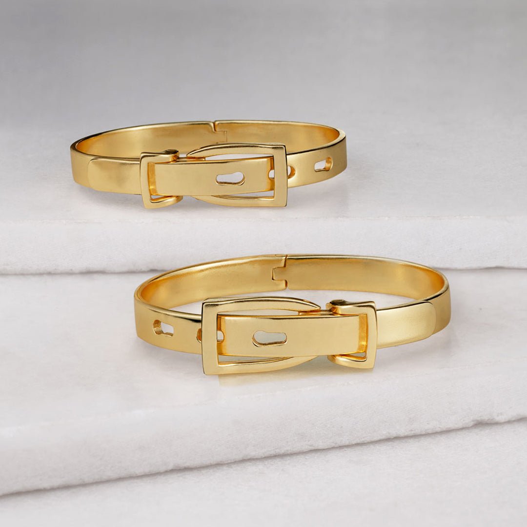Ashton - Riding Stirrup Buckle Bracelet in Gold Urban-Equestrian