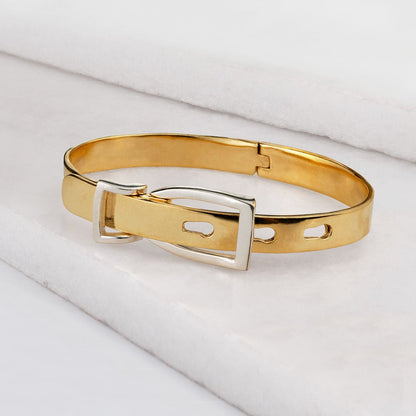 Ashton - Riding Stirrup Buckle Bracelet Two Tone Urban-Equestrian