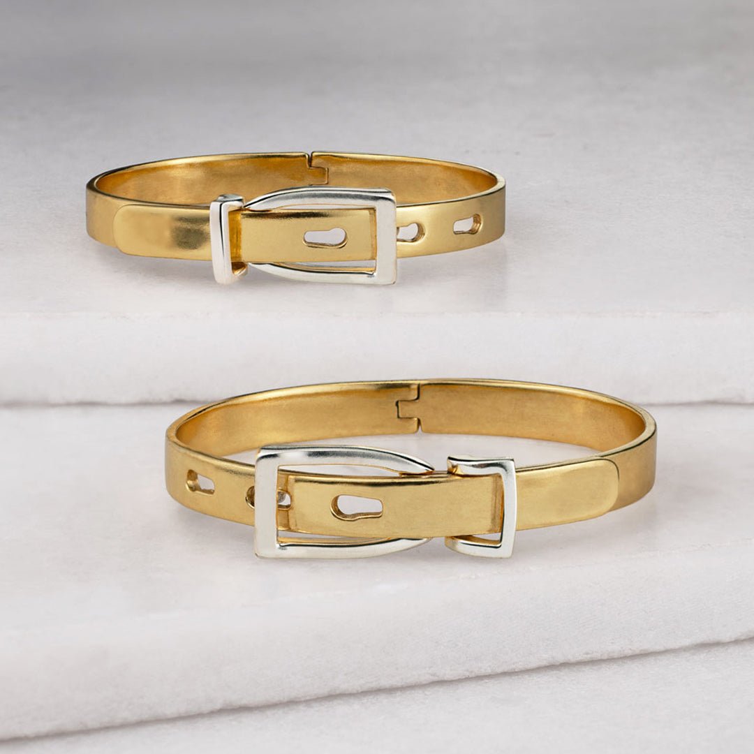 Ashton - Riding Stirrup Buckle Bracelet Two Tone Urban-Equestrian