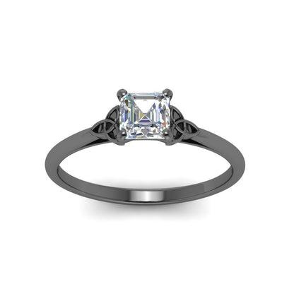 Celtic Solitaire Engagement Ring Fascinating Diamonds