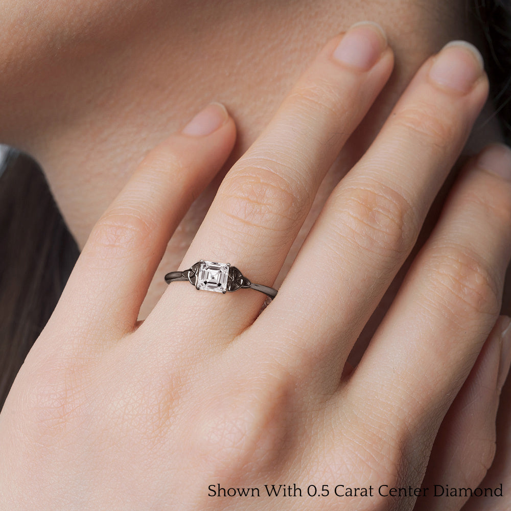 Celtic Solitaire Engagement Ring Fascinating Diamonds