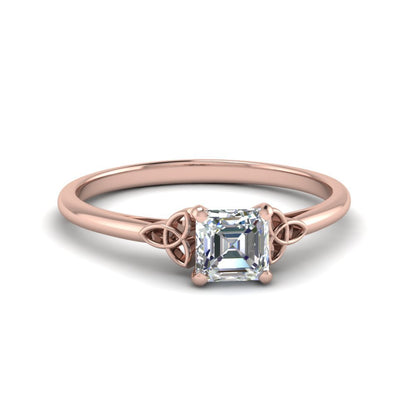 Celtic Solitaire Engagement Ring Fascinating Diamonds