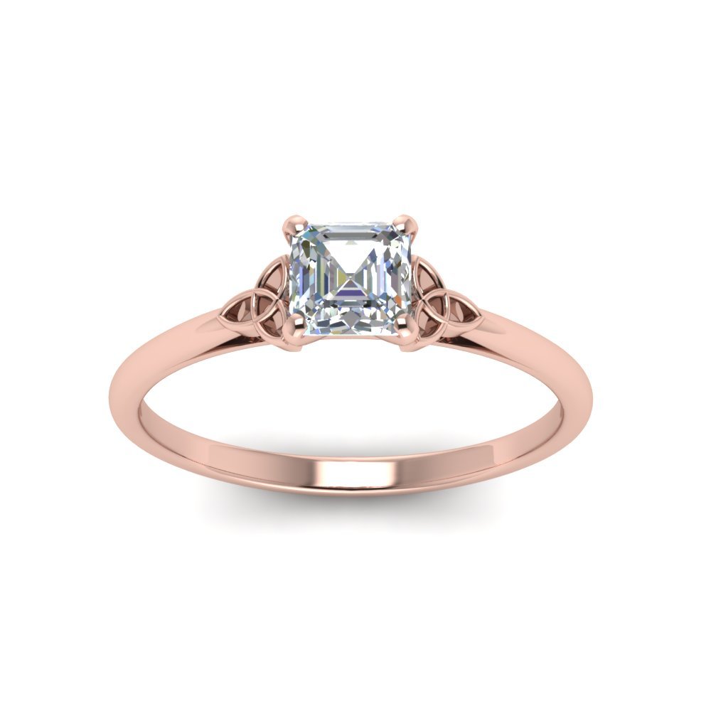 Celtic Solitaire Engagement Ring Fascinating Diamonds