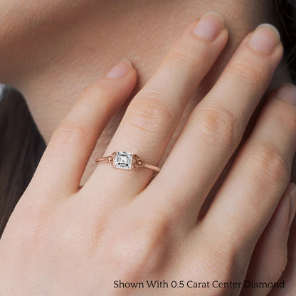 Celtic Solitaire Engagement Ring Fascinating Diamonds
