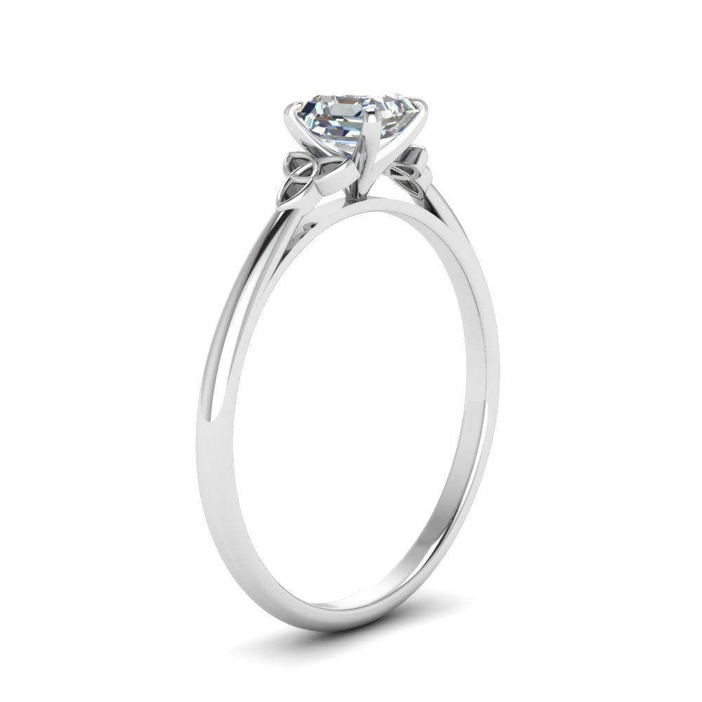 Celtic Solitaire Engagement Ring Fascinating Diamonds