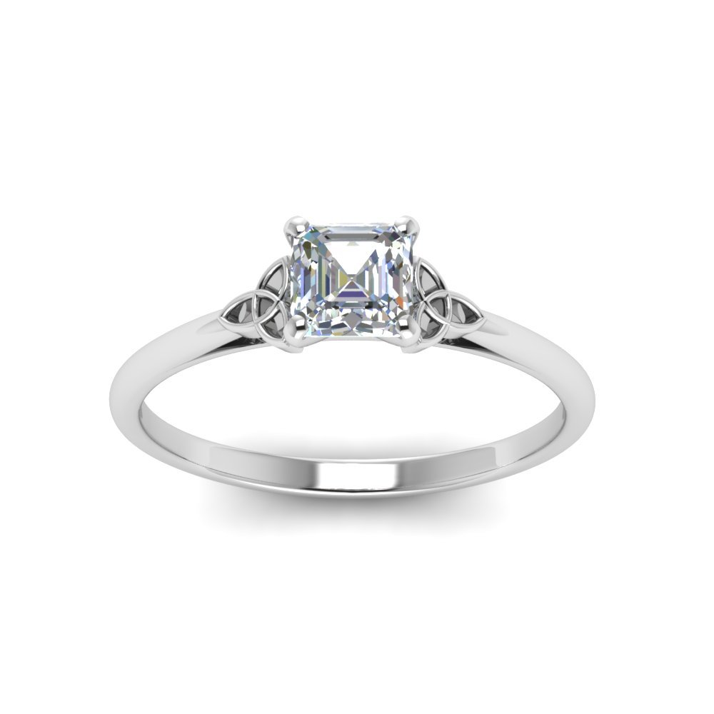 Celtic Solitaire Engagement Ring Fascinating Diamonds