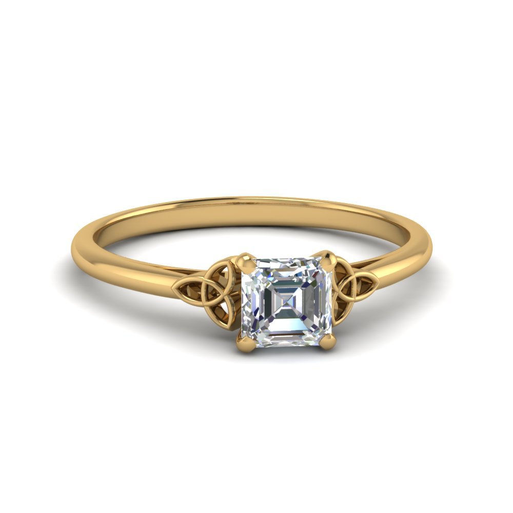 Celtic Solitaire Engagement Ring Fascinating Diamonds
