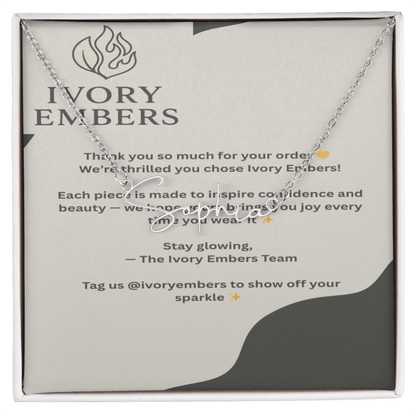 TrueScript Signature Necklace Ivory Embers