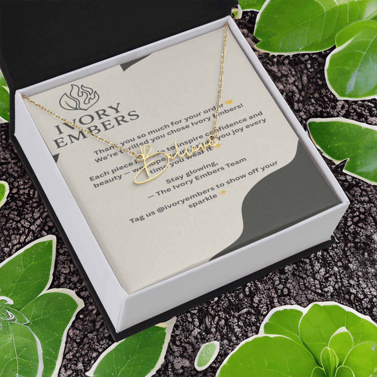 TrueScript Signature Necklace Ivory Embers