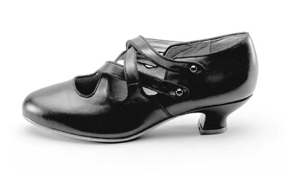 Astoria Edwardian Leather Shoes (Black) American Duchess