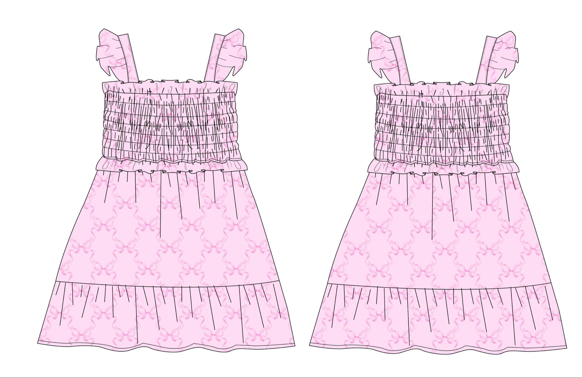 Emeryn - Smocked Dress Blush Lotus