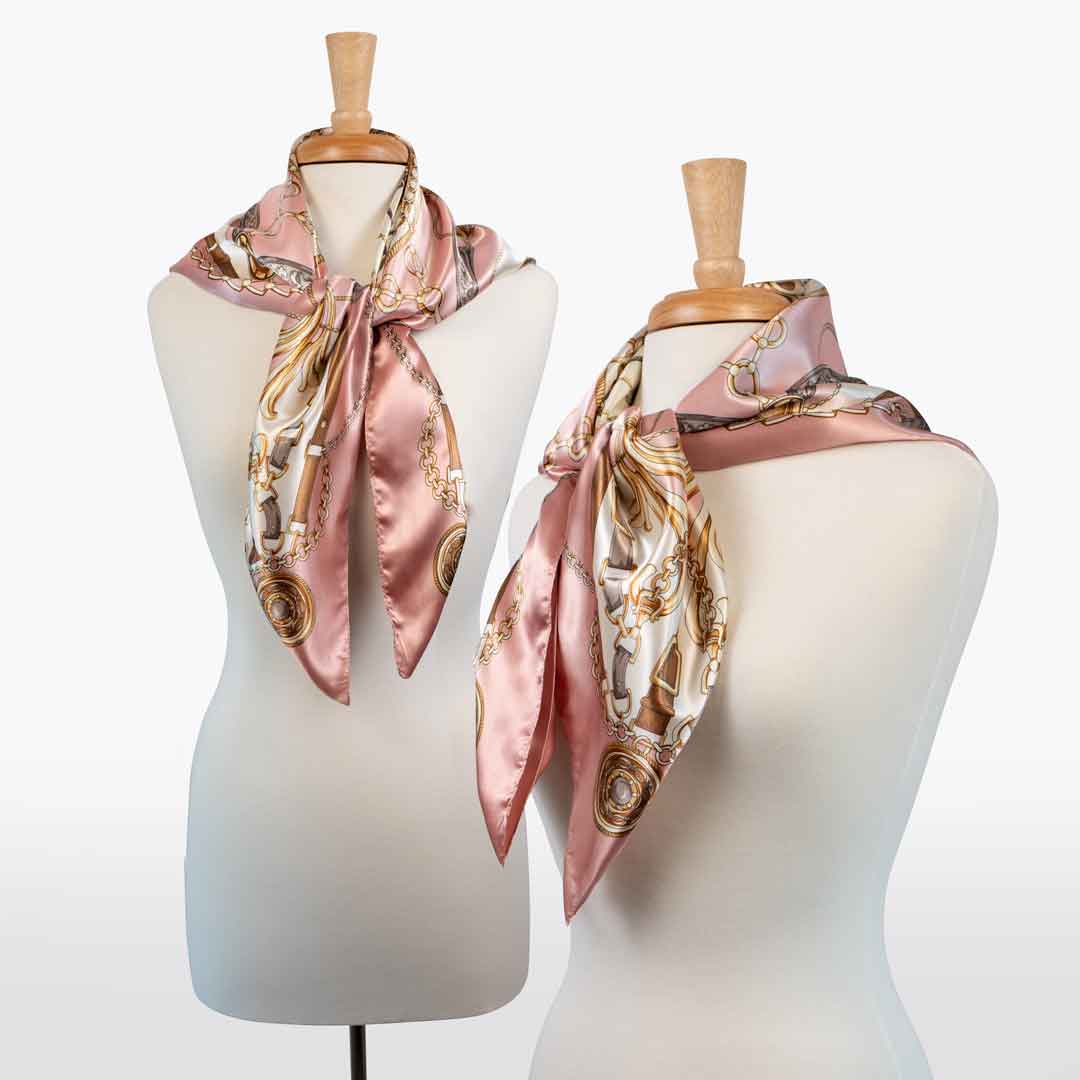 Aurélie- Stylized Equestrian Scarf in Primrose Urban-Equestrian