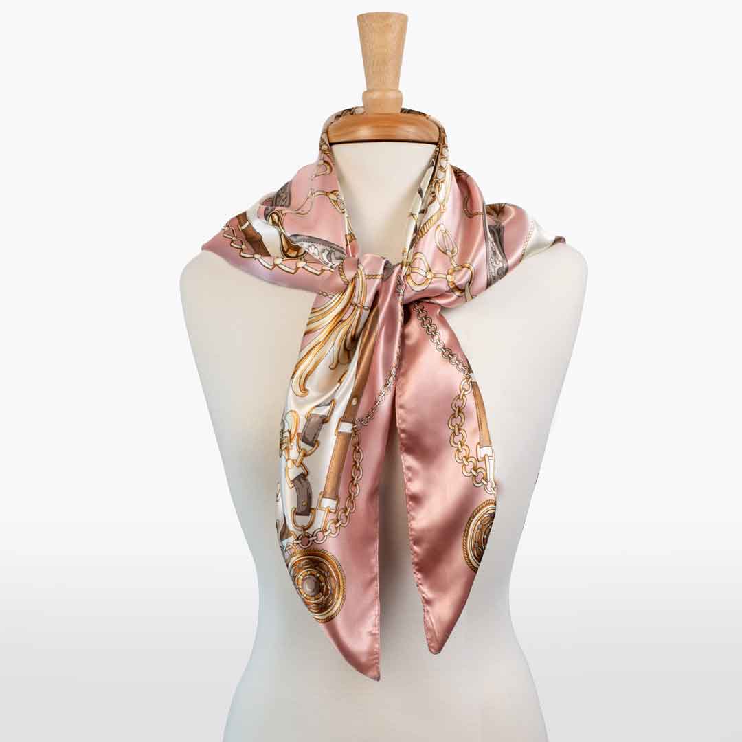 Aurélie- Stylized Equestrian Scarf in Primrose Urban-Equestrian