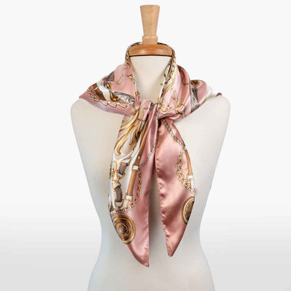 Aurélie- Stylized Equestrian Scarf in Primrose Urban-Equestrian