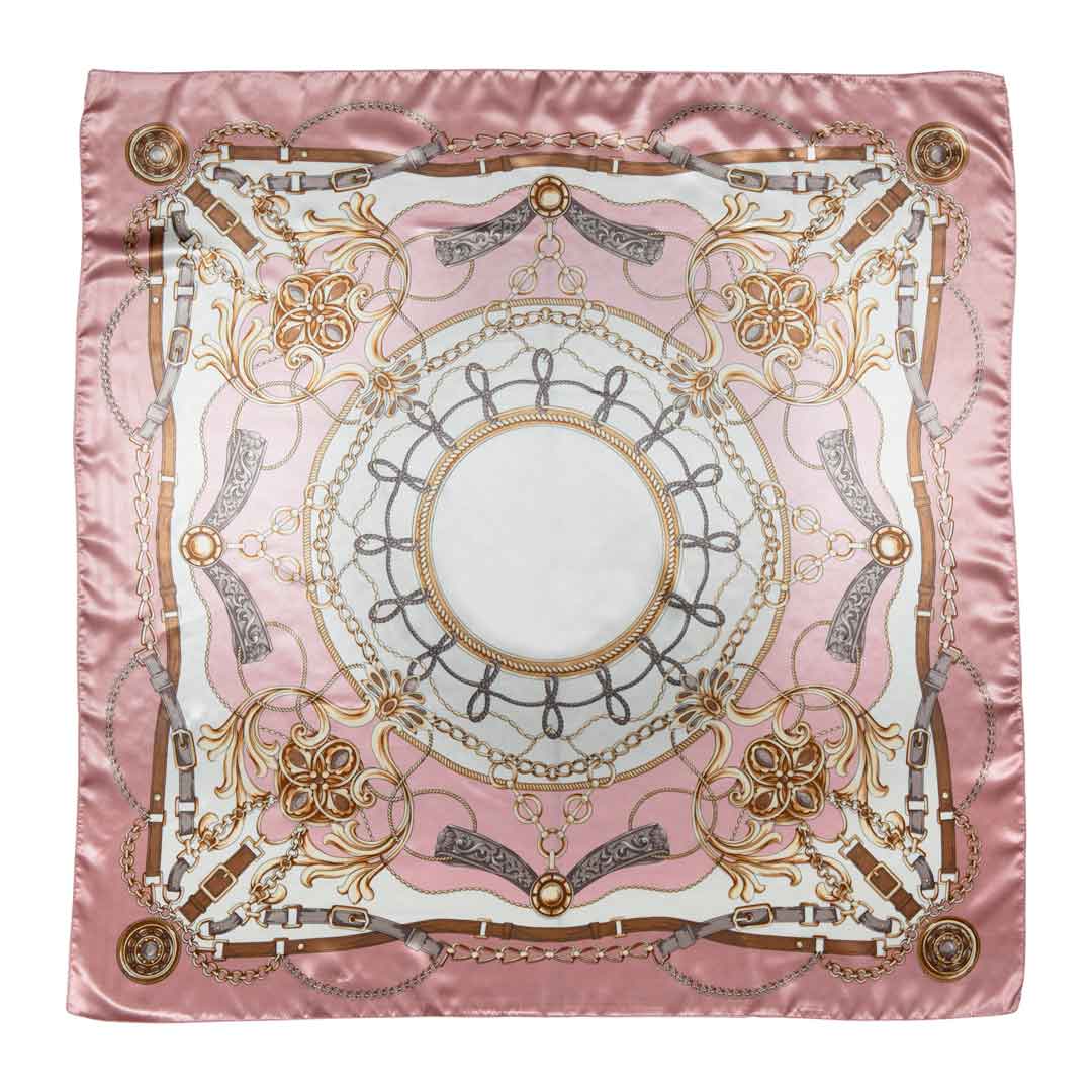 Aurélie- Stylized Equestrian Scarf in Primrose Urban-Equestrian