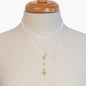 Aurora - Moonstone & Gold Horseshoe Coin Strand Necklace Urban-Equestrian