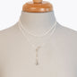 Aurora - Moonstone & Silver Horseshoe Coin Strand Necklace Urban-Equestrian