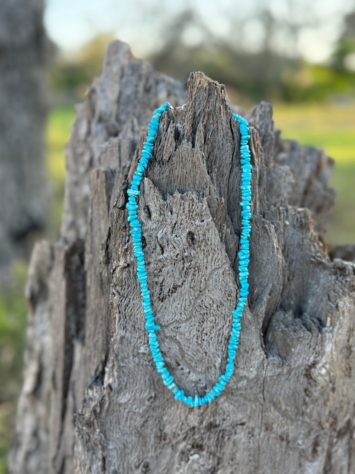 Authentic Turquoise Chips Beaded Necklace Wild Junkie