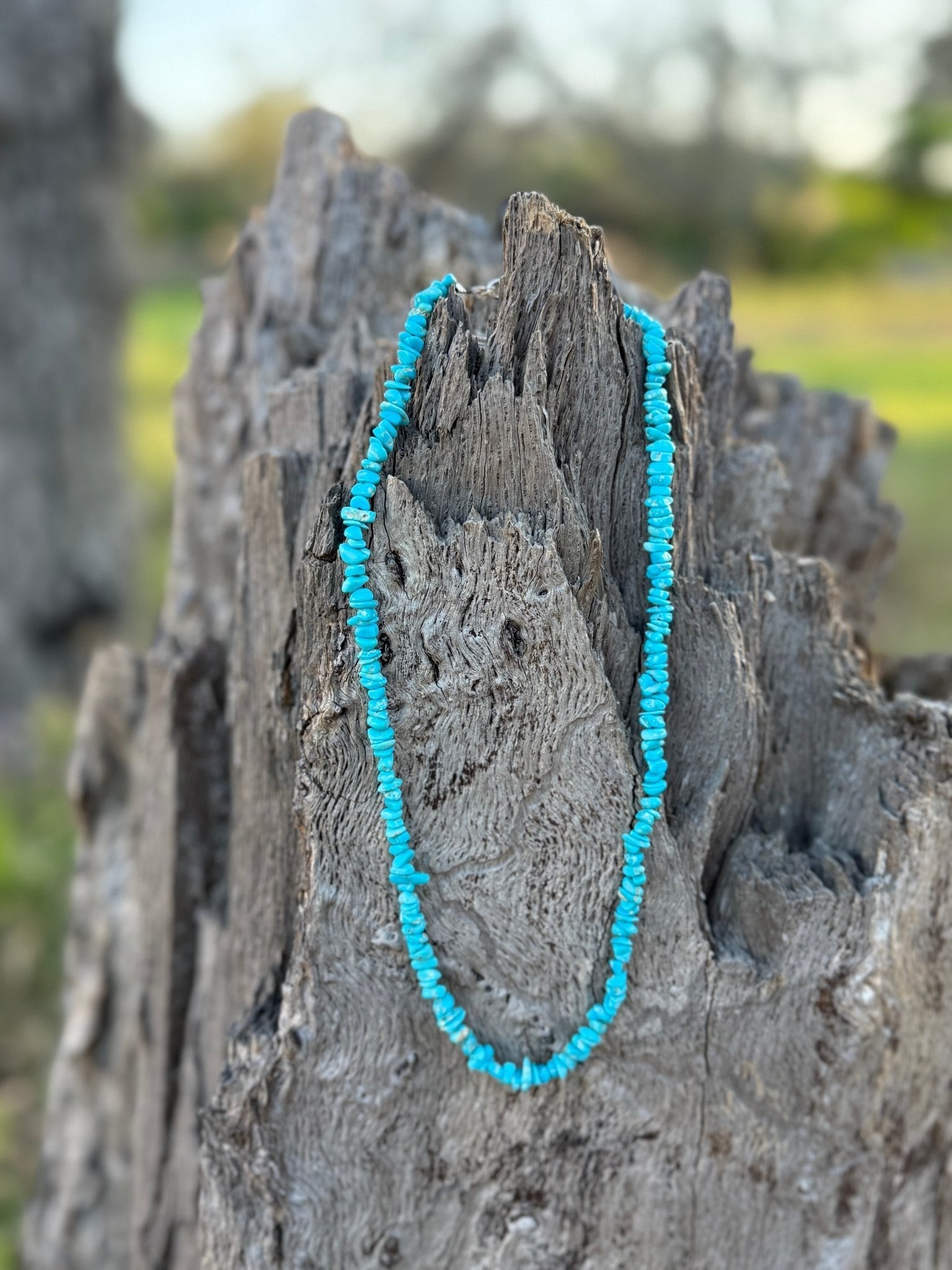 Authentic Turquoise Chips Beaded Necklace Wild Junkie