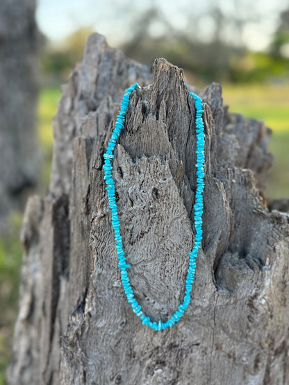 Authentic Turquoise Chips Beaded Necklace Wild Junkie