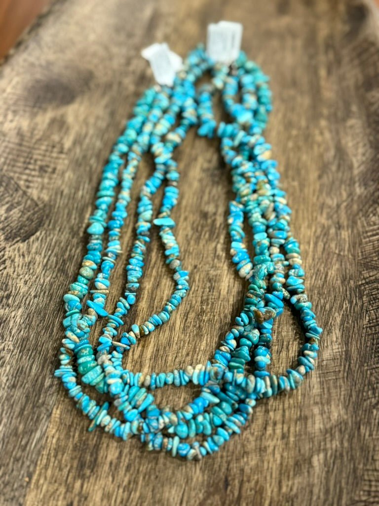 Authentic Turquoise Chips Beaded Necklace Wild Junkie