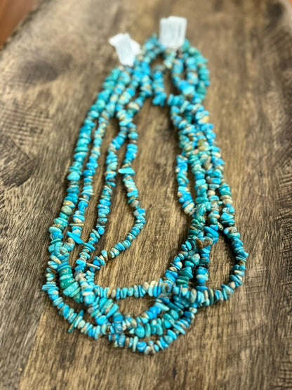 Authentic Turquoise Chips Beaded Necklace Wild Junkie