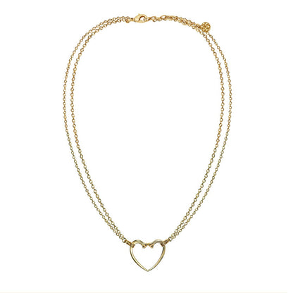 Ava - Equestrian Horseshoe Nail Heart Necklace in Gold Urban-Equestrian