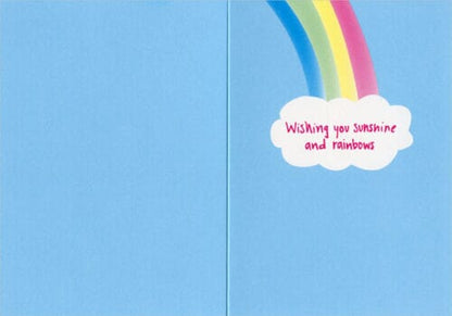 Avanti Alpaca Greeting Card - Wishing You Sunshine and Rainbows Purely Alpaca
