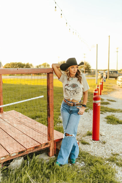 Aztec Bison Graphic Tee Wild Junkie