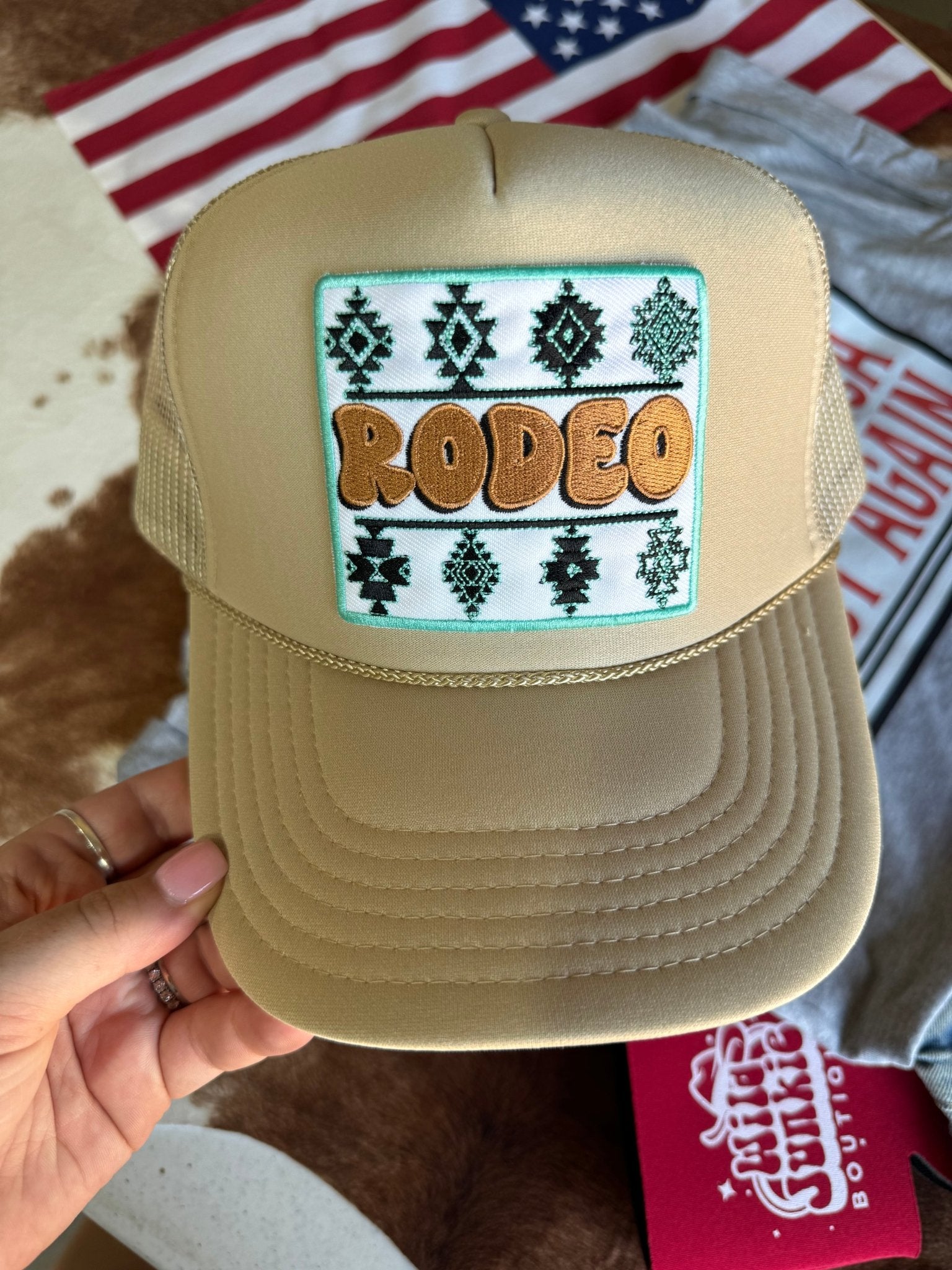 Aztec Rodeo Patch Trucker Hat Wild Junkie