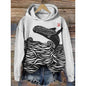Women’s Printed Hooded Long Sleeve Pullover Sweatshirt FitiqueFit