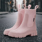 Women’s Waterproof Height-Increasing Rain Boots FitiqueFit