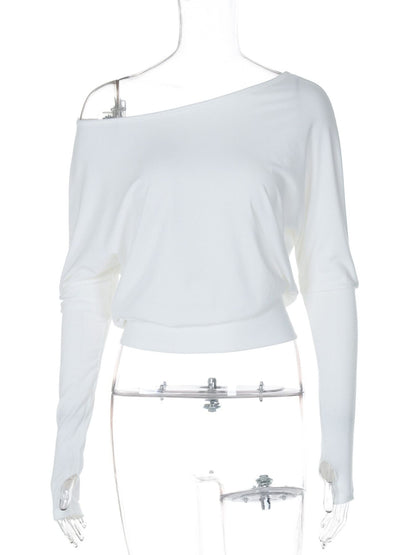 Boat Neck Long Sleeve T-Shirt New Era Fashion LLc