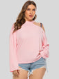Plus Size Cold-Shoulder Round Neck Blouse See size chart under “more details” The Fashion Celestial
