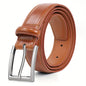Men's Leather Belt, Fashion & Classic Casual Belt with Single Prong Buckle for Jeans, Pants, Work And Business, Gift for Dad & Husband NovaCart