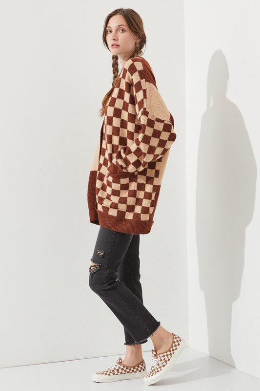 CHECKERED OVERSIZED SWEATER JJK5031P Shop Style & More | Fresh Looks, Everyday Deals & Free Shipping