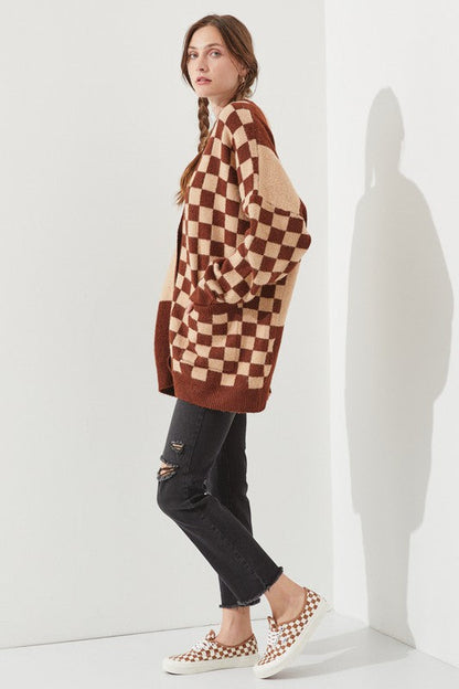CHECKERED OVERSIZED SWEATER JJK5031P Shop Style & More | Fresh Looks, Everyday Deals & Free Shipping