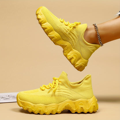 Women'S Plus Size Casual Sports Shoes | Lightweight Breathable Running Shoes, Fashionable Slip-On Style, Low Top, Round Toe, Fabric Upper and Insole, Rubber Sole NovaCart