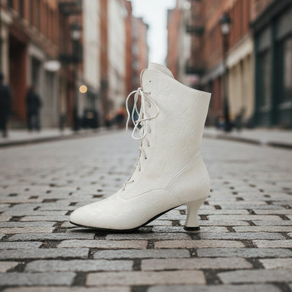 Women’s Pointed-Toe Kitten-Heel Boots | Autumn Winter Chic FitiqueFit
