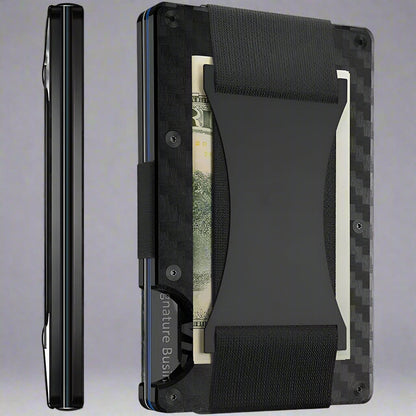 Carbon Fiber Wallet - RFID Blocking Metal Card Holder SmartPursue™