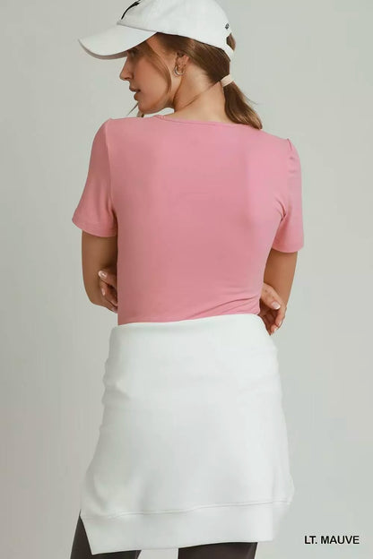Umgee Sweetheart Neckline Front Double-Lined Top New Era Fashion LLc