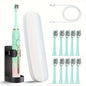 Rechargeable Electric Toothbrush Set for Couples  USB Metal Shaft