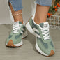 Round Toe Lace Up Sneakers New Era Fashion LLc