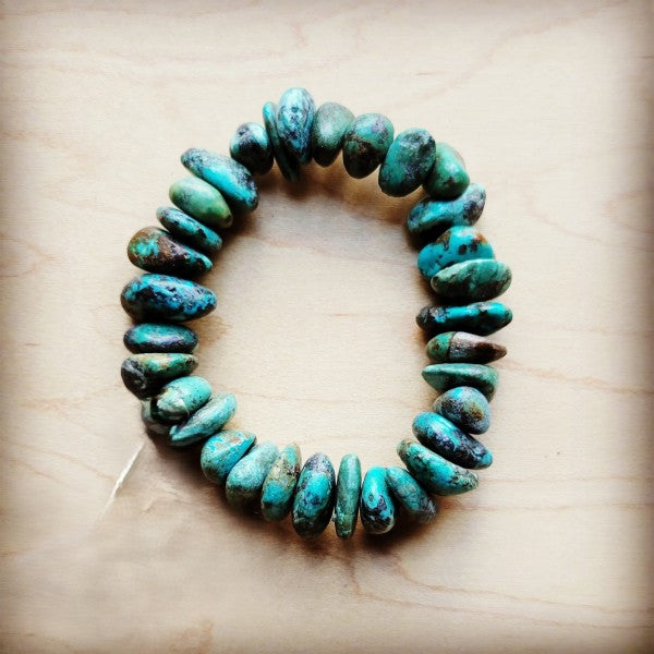 Chunky Natural Turquoise Bracelet Shop Style & More | Fresh Looks, Everyday Deals & Free Shipping